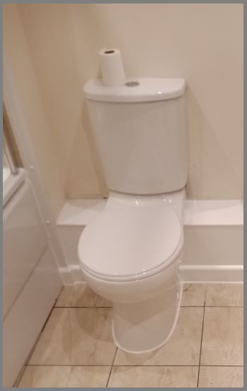 toilet with cistern